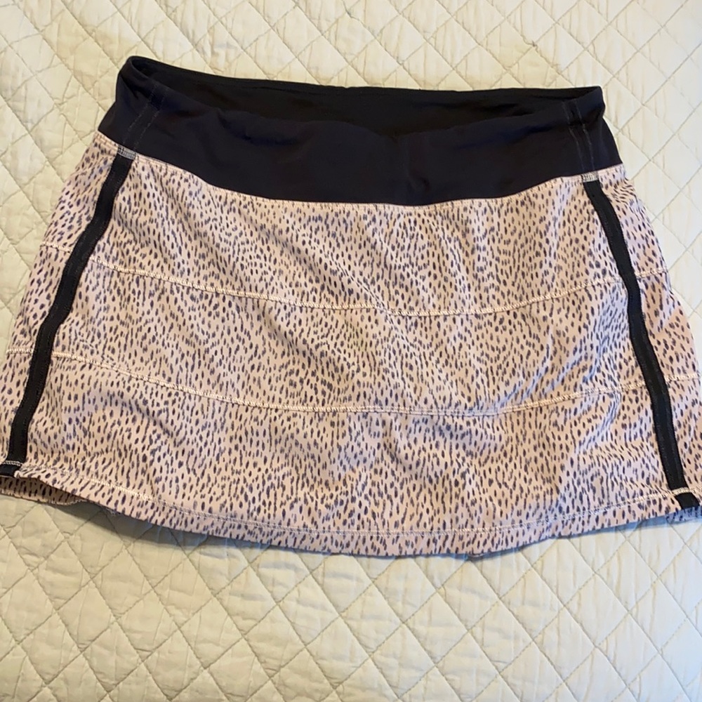 Lululemon leopard print tennis skirt